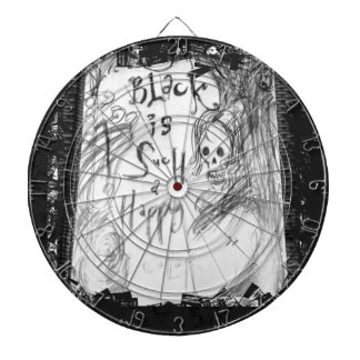schwärzen Sie solch eine glückliche Farbe Dartscheibe