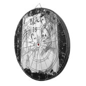 schwärzen Sie solch eine glückliche Farbe Dartscheibe (Vorderseite rechts)