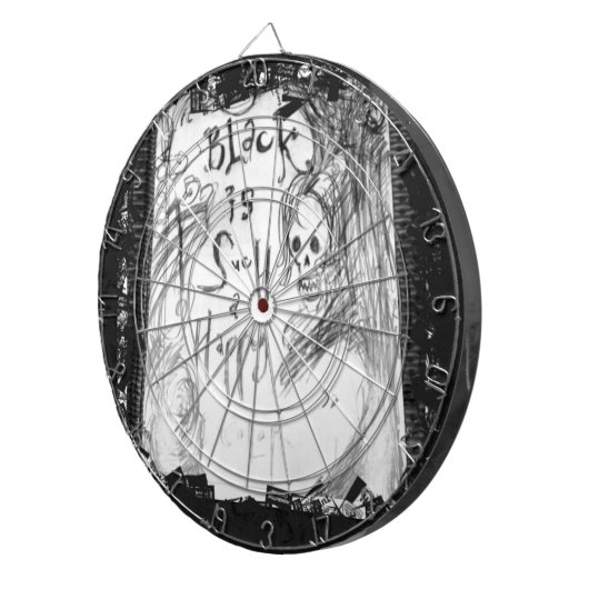 schwärzen Sie solch eine glückliche Farbe Dartscheibe (Vorderseite rechts)