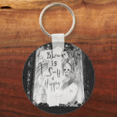 schwärzen Sie solch eine glückliche Farbe Schlüsselanhänger (Vorderseite)