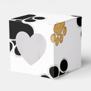 Schwärzen Sie und bräunen Sie Hunde- Geschenkschachtel