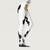 Schwärzen Sie und bräunen Sie Hunde- Leggings (Rechts)