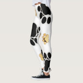 Schwärzen Sie und bräunen Sie Hunde- Leggings (Links)