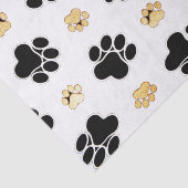 Schwärzen Sie und bräunen Sie Hunde- Seidenpapier (Ausschnitt)