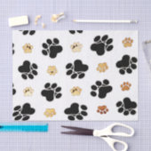 Schwärzen Sie und bräunen Sie Hunde- Seidenpapier (Handwerk)