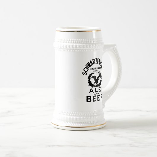 Schwarzenbach Brewing Co. Stein Bierglas (VorderseiteRechts)