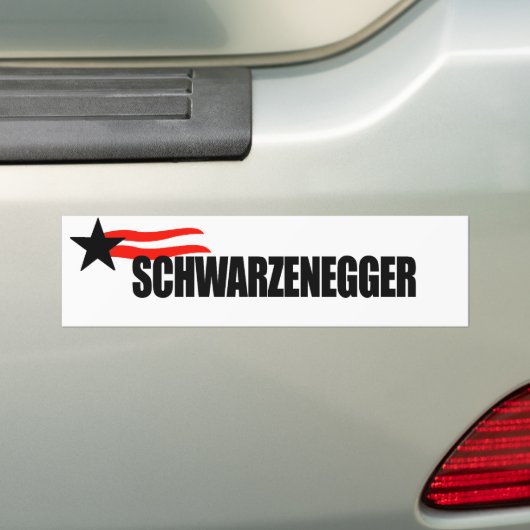 Schwarzenegger Autoaufkleber (Auf Auto)