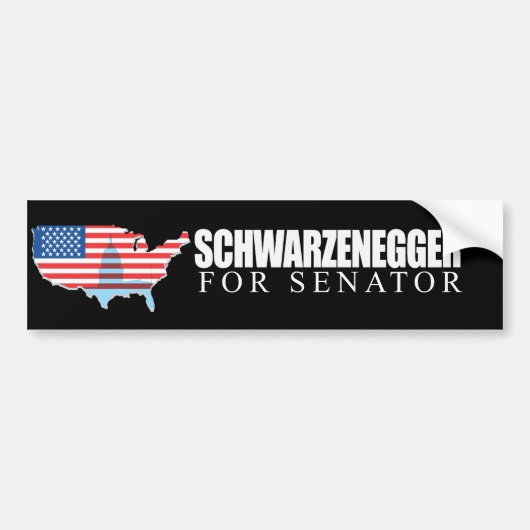 Schwarzenegger für Senator 2010 Autoaufkleber (Vorne)