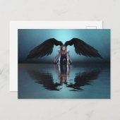 Schwarzenpostkarte Postkarte (Vorne/Hinten)