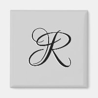 Schwarzer 3D-Kalligrafie-Initialbuchstabe | Pastel