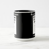 Schwarzer 4:6 Bilderrahmen 2 x Foto Custom Combo Tasse (Zentrum)