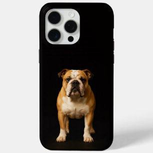 Schwarzer 4 Luxe iPhone 15 Pro Max Stamina Bulldog Case-Mate iPhone Hülle