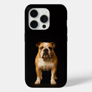 Schwarzer 4 Luxe iPhone 15 Pro Stamina Bulldog Case-Mate iPhone Hülle