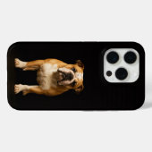 Schwarzer 4 Luxe iPhone 15 Pro Stamina Bulldog Case-Mate iPhone Hülle (Rückseite (Horizontal))