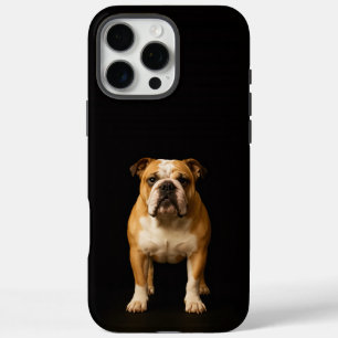 Schwarzer 4 Luxe iPhone 16 Pro Max Stamina Bulldog Hülle