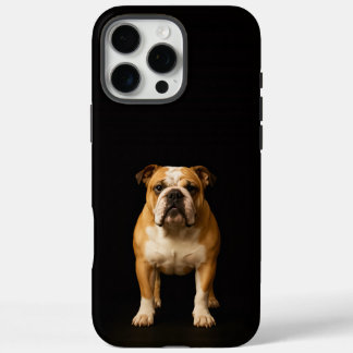 Schwarzer 4 Luxe iPhone 16 Pro Max Stamina Bulldog Hülle