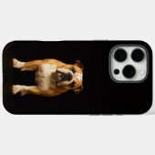 Schwarzer 4 Luxe iPhone 16 Pro Max Stamina Bulldog Case-Mate iPhone Hülle (Rückseite (Horizontal))