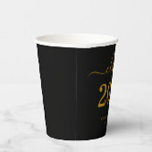 Schwarzer Abschluss 2023 Pappbecher (Rechts)