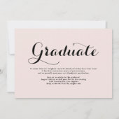 Schwarzer Abschluss 2024 Einladung (Rückseite)