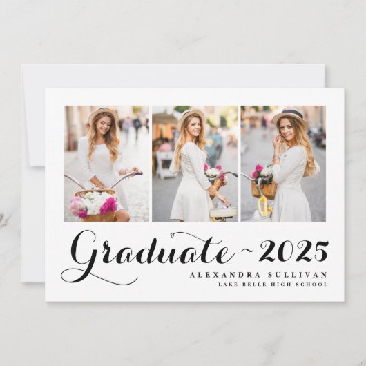 Schwarzer Abschluss 2024 Einladung (Vorderseite)