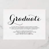 Schwarzer Abschluss 2025 Folieneinladung (Rückseite)