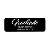 Schwarzer Abschluss Fett-Script Einfache moderne A (Vorne)