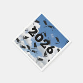 Schwarzer Abschluss im Jahr 2025 Serviette (Ecke)