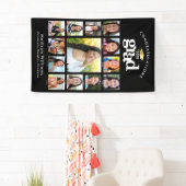 Schwarzer Abschluss K-12 FotoCollage Bold modern Banner (Insitu)