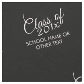 Schwarzer Abschluss-Klasse für benutzerdefiniertes Stoff (Nahaufnahme)