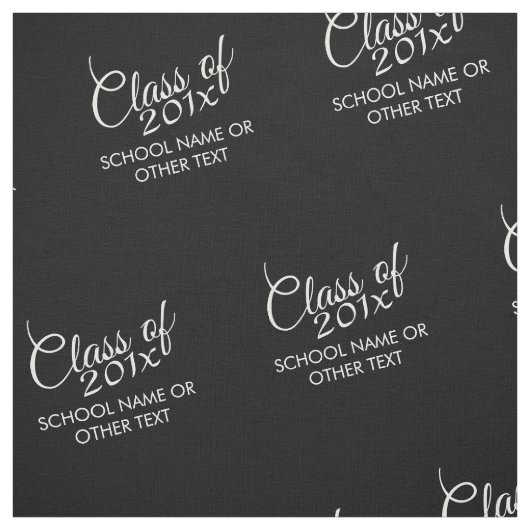 Schwarzer Abschluss-Klasse für benutzerdefiniertes Stoff (Muster)