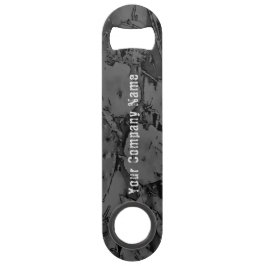 Schwarzer Abstrakter Flaschenöffner