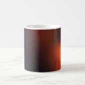Schwarzer abstrakter Hintergrund. Foto-Effekt. Ret Kaffeetasse (Mittel)