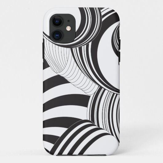 Schwarzer abstrakter Telefon-Kasten Case-Mate iPhone Hülle (Rückseite)
