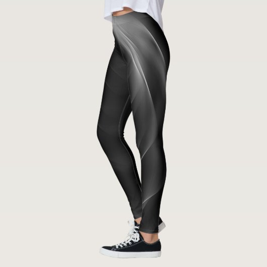 Schwarzer abstrakter Tunnel - Leggings (Links)