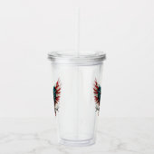 Schwarzer Adler aus Rustikal Acryltrinkbecher (Rechts)