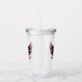 Schwarzer Adler aus Rustikal Acryltrinkbecher (Links)