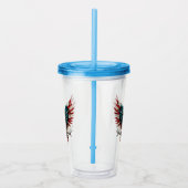 Schwarzer Adler aus Rustikal Acryltrinkbecher (Rechts)