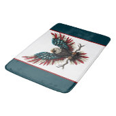 Schwarzer Adler aus Rustikal Badematte (Schrägansicht)