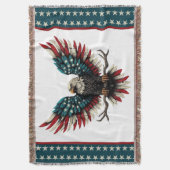 Schwarzer Adler aus Rustikal Decke (Vorderseite Vertikal)