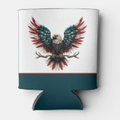 Schwarzer Adler aus Rustikal Dosenkühler (Vorderseite)