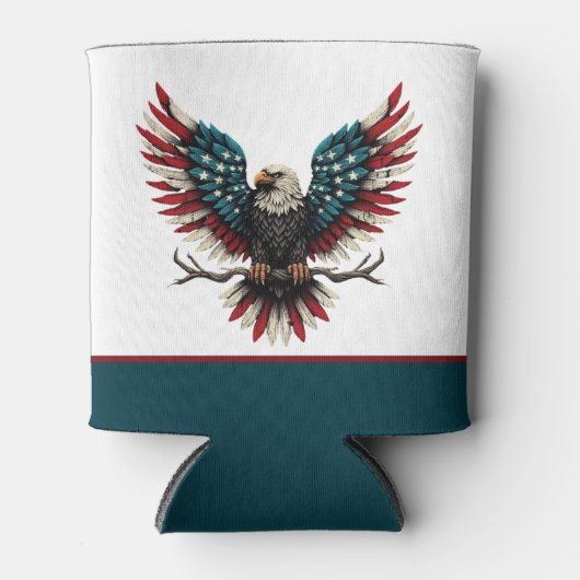 Schwarzer Adler aus Rustikal Dosenkühler (Vorderseite)