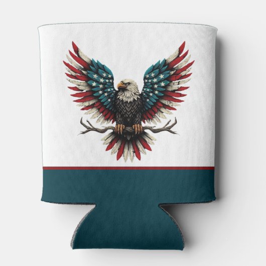 Schwarzer Adler aus Rustikal Dosenkühler (Rückseite)