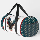 Schwarzer Adler aus Rustikal Duffle Bag (Rechte Ecke)