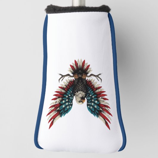 Schwarzer Adler aus Rustikal Golf Headcover (Rotieren 90)