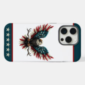 Schwarzer Adler aus Rustikal iPhone Hülle (Rückseite (Horizontal))