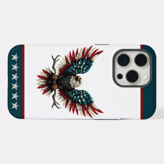 Schwarzer Adler aus Rustikal iPhone Hülle (Rückseite (Horizontal))