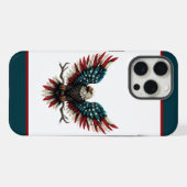 Schwarzer Adler aus Rustikal iPhone Hülle (Rückseite (Horizontal))