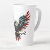 Schwarzer Adler aus Rustikal Milchtasse (Rechte Ecke)