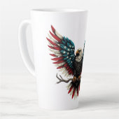 Schwarzer Adler aus Rustikal Milchtasse (Linke Ecke)