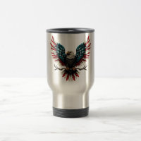Schwarzer Adler aus Rustikal